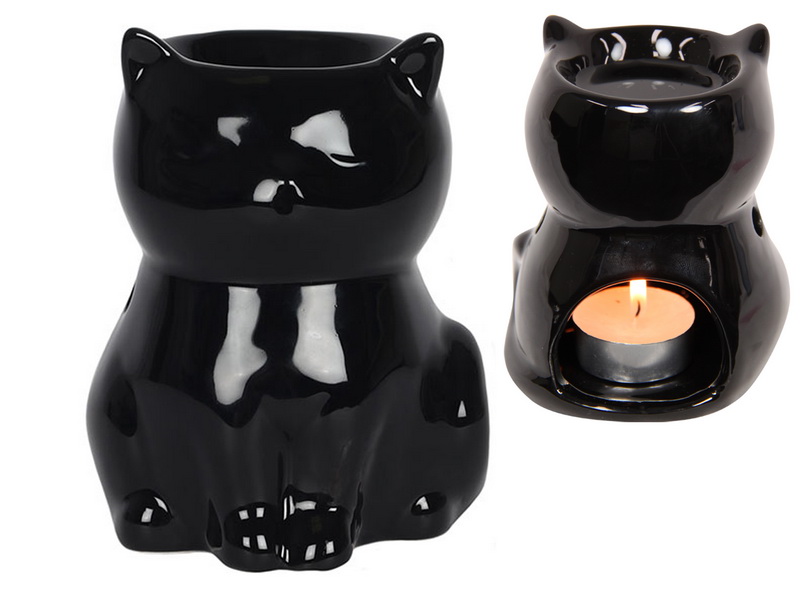 Witches Cat Black Oil Burner